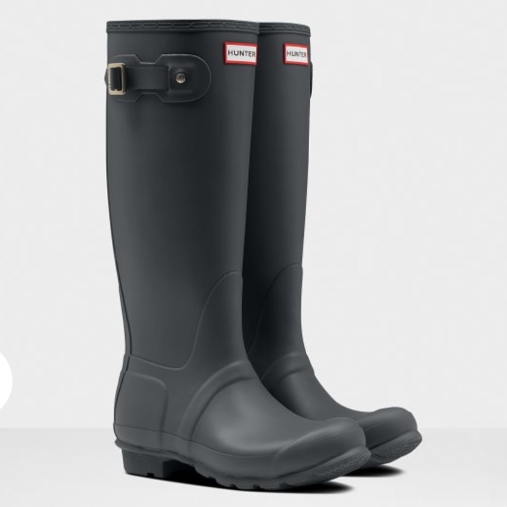 Hunter Boots GLOSSY Grey